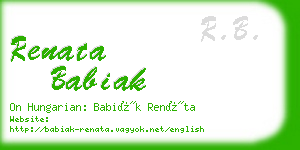 renata babiak business card